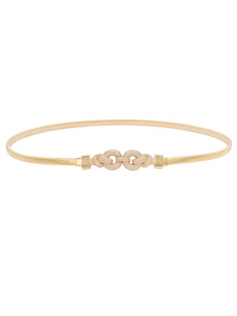 Festbälte med elastiskt metallkedjeband i 1 st för kvinnor, dekorativt och mångsidigt för klänning, sommarbruk, sommar, skola, höst, halloween