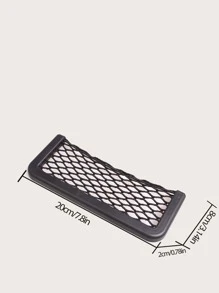 Car Organizer Mesh Storage Bag Net Pocket Mobile Phone Holder Auto Accessories Multi Function Car Storage Net Pocket - Black - View 5