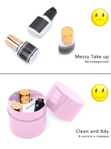 HMQ beauty Lông mi Keo dính Lưu trữ Thùng đựng hàng Pong kín Bình Keo dán Hộp đựng Hộp Nối mi Công cụ - Hồng - Xem 4
