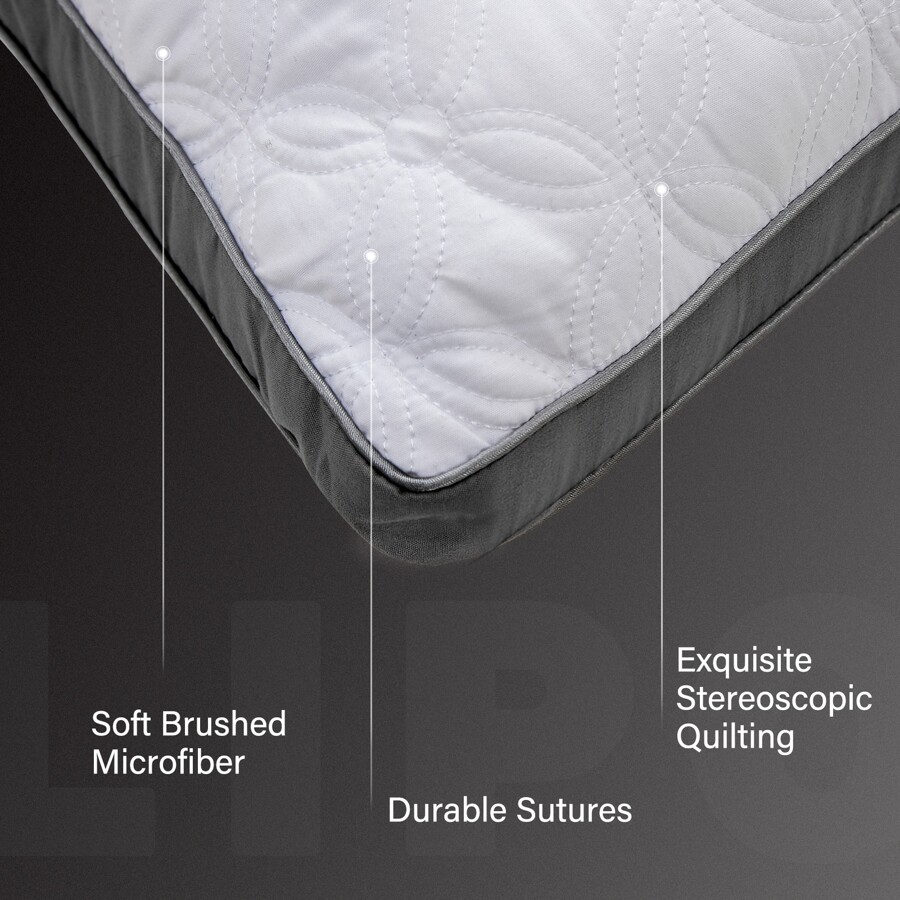 Premium Quilted Bed Pillows for Sleeping, Set of 2 Standard Size