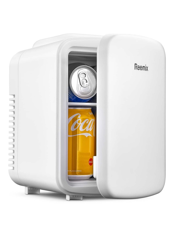 Reemix Mini Fridge, 3.7 Liter/6 Can Portable Cooler and Warmer Personal
