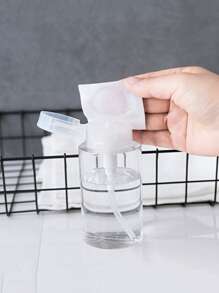 1入組PP乳液分配器,極簡透明便攜乳液瓶適合旅行 - 白色 - 查看 4