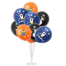 9 Cái Bong Bóng Cao Su Phi Hành Gia Không Gian Tên Lửa Trang Trí Tiệc Theo Chủ Đề Cho Sinh Nhật Trẻ Em - Nhiều màu - Xem 6