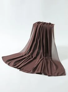 قطعة واحدة وشاح نسائي قطني عادي للزينة والتزيين اليومي شتاء وخريف