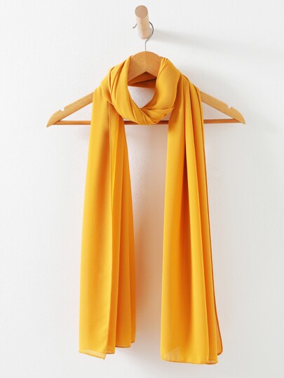 قطعة واحدة وشاح كاجوال لون صلب للمرأة كديكور يومي، اكسسوارات شتاء المرأة