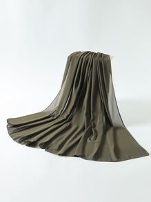 قطعة واحدة وشاح كاجوال أحادي اللون للنساء للزينة اليومية ،ملحقات ملفوفة للنساء شتاء وخريف'