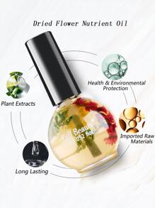 FULL BEAUTY 2 件裝指甲角質層油 15ml 植物乾燥花營養油保濕防倒刺指甲邊緣手指指甲護理工具 - 彩色 - 查看 5