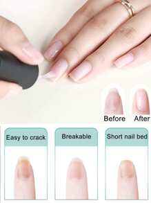 FULL BEAUTY 2 件裝指甲角質層油 15ml 植物乾燥花營養油保濕防倒刺指甲邊緣手指指甲護理工具 - 彩色 - 查看 2