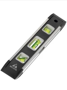 3 Drop Torpedo Level, 9 Inch Long Aluminum Magnetic - 黑色 - 查看 1