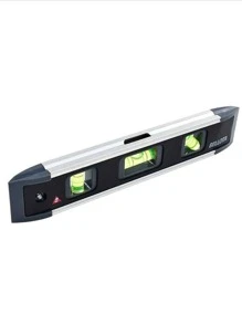 3 Drop Torpedo Level, 9 Inch Long Aluminum Magnetic - 黑色 - 查看 3