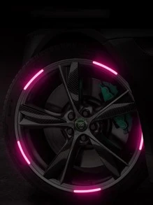 20 miếng dán phản quang cho bánh xe ô tô, miếng dán phản quang vành bánh xe, miếng dán cảnh báo lốp xe, sáng tạo, dành cho xe máy, xe điện, miếng dán trang trí độ chế, miếng dán phản quang cho bánh xe xe đạp leo núi, phù hợp cho bánh xe máy, ô tô, xe đạp, miếng dán phản quang xe đạp, dải trang trí, miếng dán phản quang bánh xe. - Hồng - Xem 10