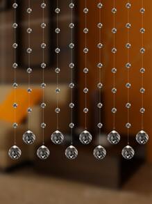 1pc 0.5m Crystal Beaded Curtain Screen Room Divider - Clear - View 1