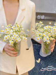 12入組人造雛菊，塑料浪漫人造花家居裝飾 - 彩色 - 查看 4