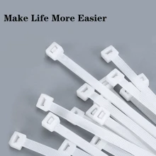 100入組塑料尼龍紮線帶帶安全鎖設計適用於戶外柵欄,金屬絲管理,聖誕彩燈裝飾