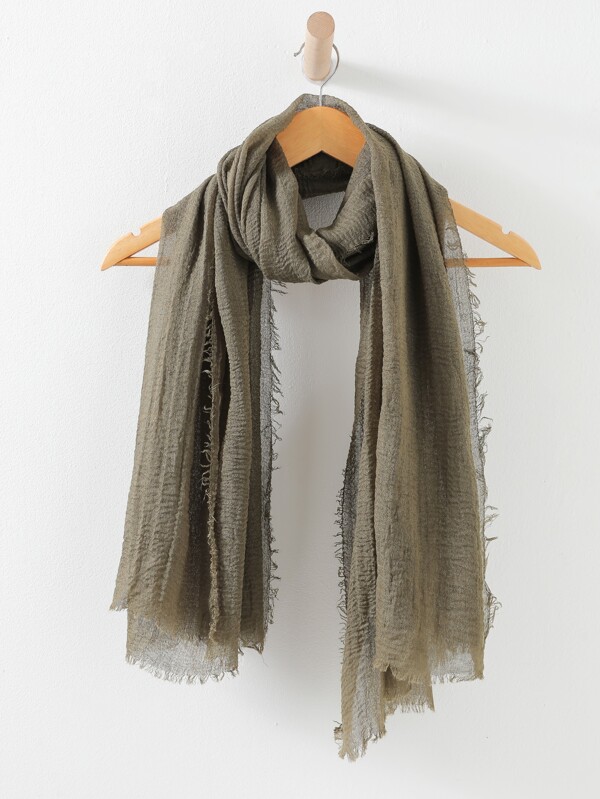 Elegant 1pc Four-Sided Detachable Pompom Knitted Scarf Women Scarf Accessories Women