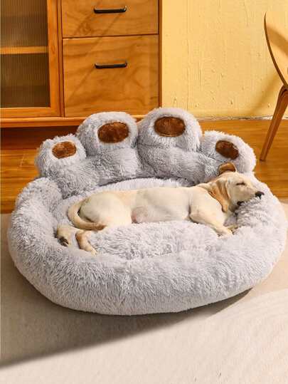 1pc Dog House Bed With Plush Sofa Sleeping Mat, Suitable For Four Seasons, Pet Bed For Deep Sleep And Sleeping, Dog Mat And Bed For Pets