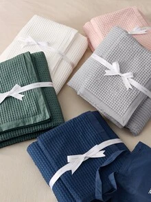 Bedsure Valentine's Day Duvet Cover - 100% Cotton Waffle Weave Duvet Cover Set, Soft And Breathable Cotton Duvet Cover Set For All Season, For Spring Decor, Wedding Decor, Easter Decor, Room Decor, Home Decor - Baby Pink - View 10