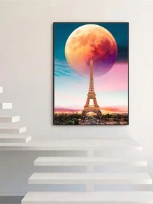 Paris Eiffel Tower Image 30x40cm Diy Full Drill Diamond Painting Set - Multicolor - View 3