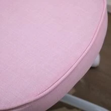 HOMCOM Heart Love Shaped Back Design Office Chair with Adjustable Height, Pink - 粉色 - 查看 8