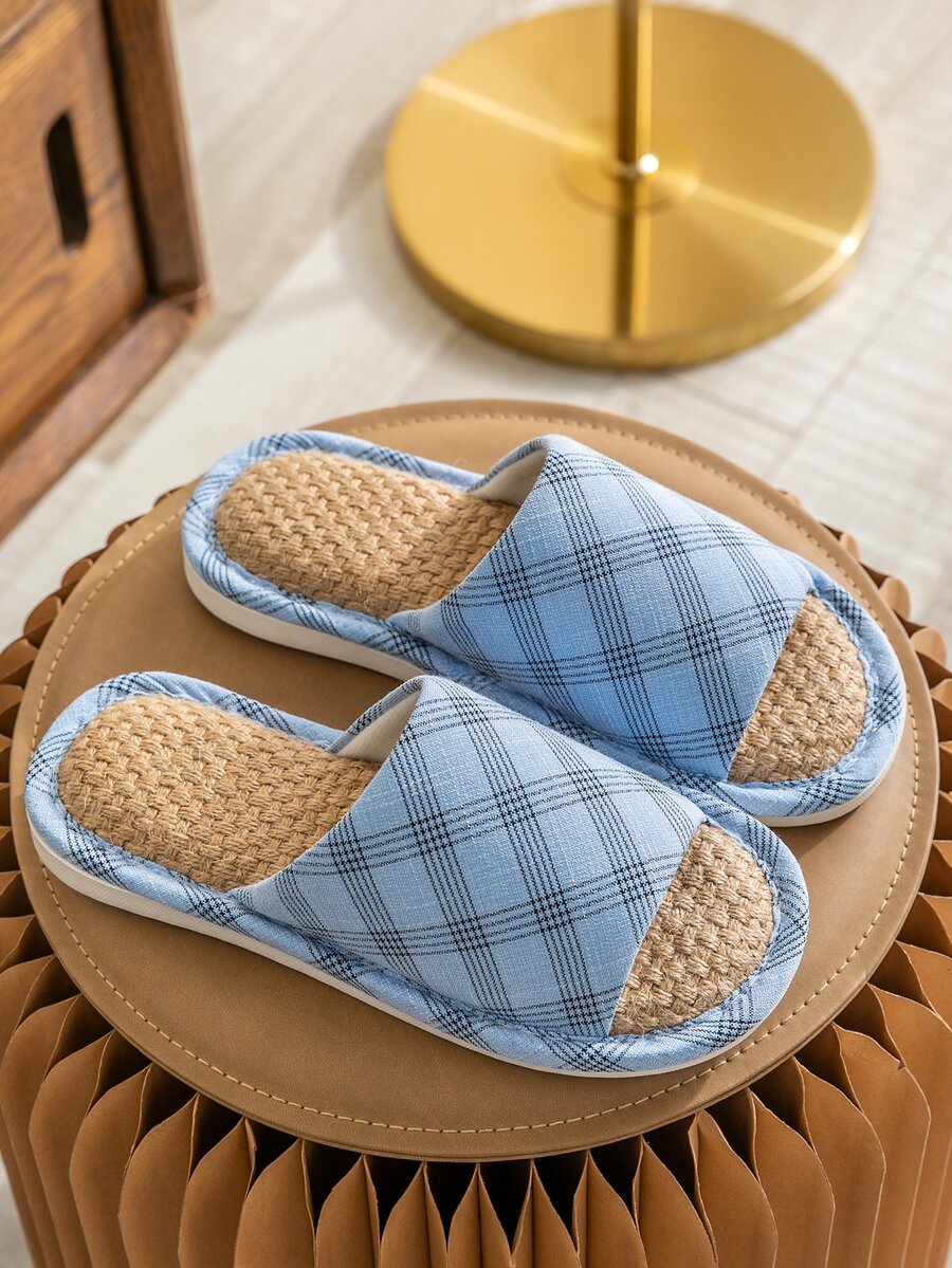 Women's All-season Indoor/office Slippers - Blue - View 1