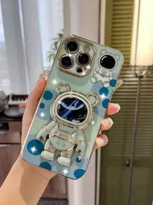 Ốp điện thoại hình phi hành gia hoạt hình, phiên bản quốc tế, không phải phiên bản nội địa. - màu xanh lá - Xem 1