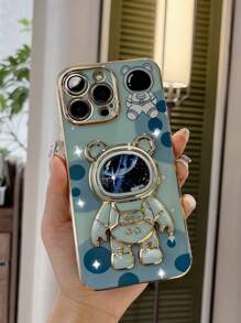 Ốp điện thoại hình phi hành gia hoạt hình, phiên bản quốc tế, không phải phiên bản nội địa. - màu xanh lá - Xem 3