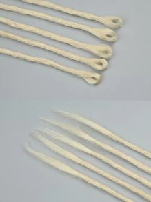 5入組/袋 Dreadlock 延伸20英寸金色手工合成恐怖附織雷鬼頭髮延伸 - 金色 - 查看 3