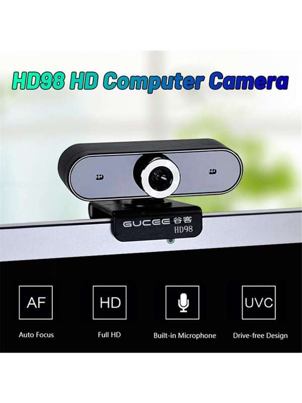 1080P cam Manual Focus Computer Camera Builtin Microphone Drive