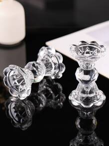 Crystal Candle Holder - Clear - View 5