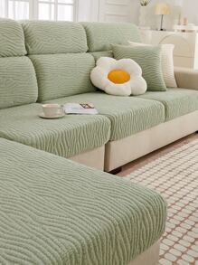 1pc Simple Solid Color Sofa Cover