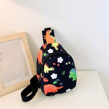 可調節動物 卡通兒童斜肩包 - 彩色 - 查看 2