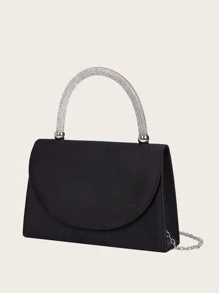 Long lanh lấp lánh, sáng bóng quyến rũ, thanh lịch, tinh tế Túi ly hợp buổi tối dành cho phụ nữ Túi xách dự tiệc cao cấp thời trang có đính kim cương giả cho đám cưới Túi đựng tiệc tối, Túi buổi tối cho cô gái dự tiệc, phụ nữ, dành cho nữ Hoàn hảo cho bữa tiệc, đám cưới, vũ hội, bữa tối / tiệc, Món quà tốt nhất cho phụ nữ - màu đen - Xem 4