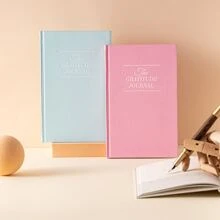 感恩手帳: 5分鐘手帳-每天紀錄5分鐘以獲得更多的肯定和反思,樂觀,積極,快樂,一本簡單的未日期硬皮五分鐘指南 - 灰色 - 查看 5