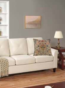 1入組花卉圖案圖案單面靠墊套(枕頭芯不包含) - 彩色 - 查看 2