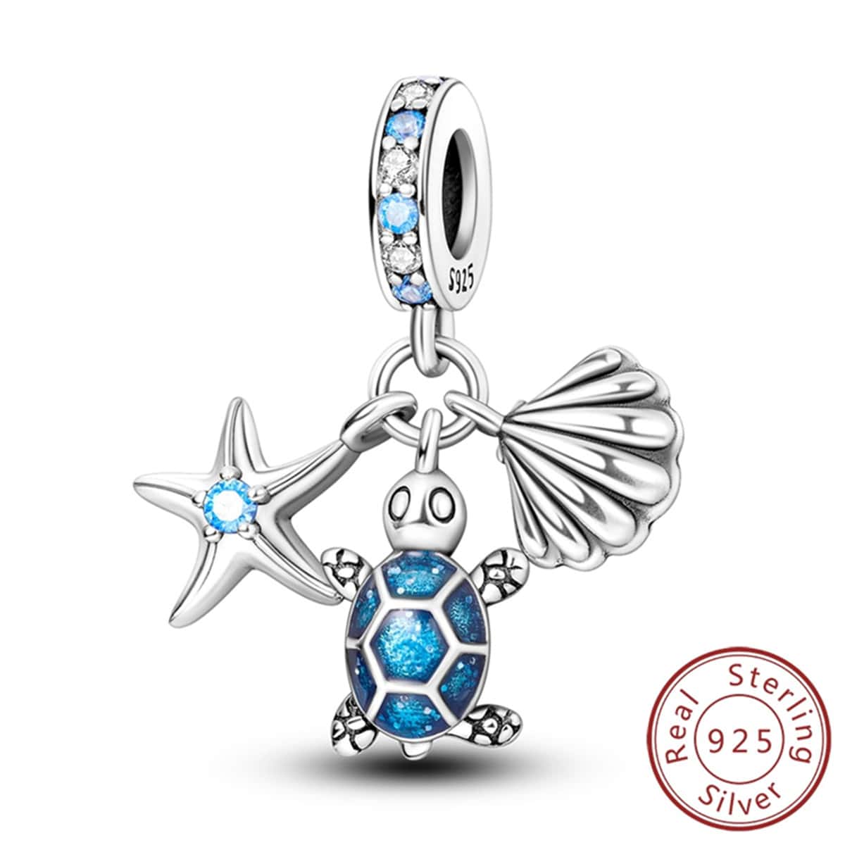 One Piece Colorful Butterfly & Ladybug Charm Insect Bracelet Charm Makes DIY Jewelry Gift - Apricot - View 1