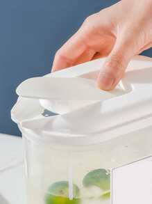 1 Miếng , 1.8L Lạnh Xô nước , Trắng PP Dung lượng lớn Nước ép Chai , Đối với Nhà  Sử dụng , Như Tủ lạnh Nước Cái bình Và Chanh , Lạnh Nước uống , Để lạnh Bình trà , Và Máy lọc Nước - trắng - Xem 8