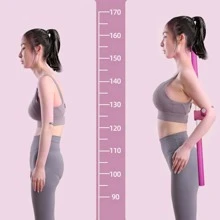 Cross-Shaped Yoga Body Stick, Back Stretcher For Improving Posture And Strengthening Back Muscles - Purple - View 5