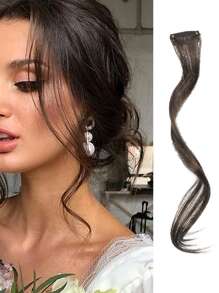 卷合成纖維劉海,棕色的黑色 - Black-brown - 查看 1