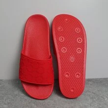 2025 热销男士休闲拖鞋，适合日常、办公室、浴室使用，黑色，柔软橡胶质地，PVC 材料耐磨性极佳，适合春、夏、秋、冬 - 紅色 - 查看 6