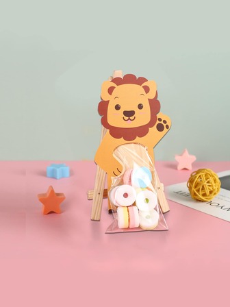 10入組叢林派對卡通動物獅子國王糖果和首飾包裝包