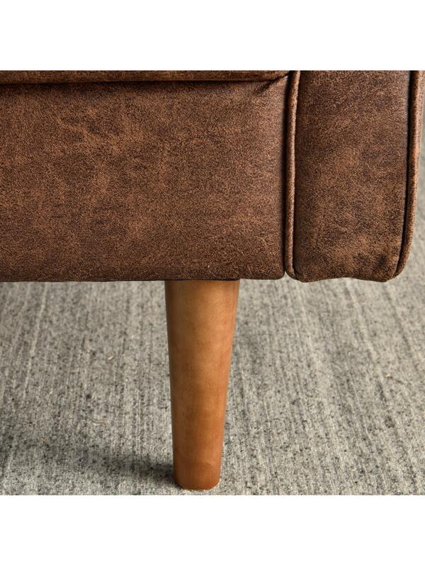 Ovios MidCentury Modern Loveseat Rivet Tufted Sofa Couch with Armrests