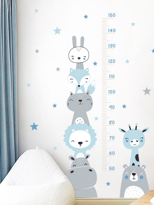 1set Kids Height Measurement Wall Sticker Growth Chart Height Chart