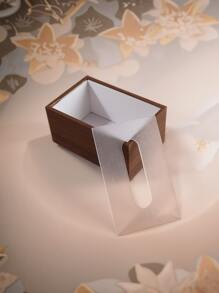 Walnut Wood Grain Tissue Box Cover, Living Room High-End Luxury Napkin Holder, For Home Dining Table Storage, Random Acrylic Stripes Decoration, Home Stuff, Table, Home Decorations, Home Organization And Storage, Room Decor, Room Decor Bedroom, Kitchen Accessories, Kitchen Tools, Organizer Kitchen, Travel, Holiday,Tissue Box Holder,Napkin Holder,Festival Family Gathering,Kitchen Dining Table DecorFor Home Kitchen Bedroom Living Room Dining Room, Home Decoration Accessories, Decorative Box,Women Wedding Gift,Summer Travel Holiday Festival Must-Have - Multicolor - View 10