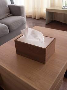 Walnut Wood Grain Tissue Box Cover, Living Room High-End Luxury Napkin Holder, For Home Dining Table Storage, Random Acrylic Stripes Decoration, Home Stuff, Table, Home Decorations, Home Organization And Storage, Room Decor, Room Decor Bedroom, Kitchen Accessories, Kitchen Tools, Organizer Kitchen, Travel, Holiday,Tissue Box Holder,Napkin Holder,Festival Family Gathering,Kitchen Dining Table DecorFor Home Kitchen Bedroom Living Room Dining Room, Home Decoration Accessories, Decorative Box,Women Wedding Gift,Summer Travel Holiday Festival Must-Have - Multicolor - View 9