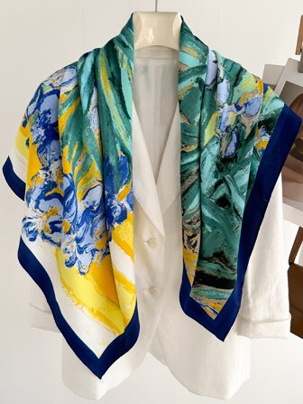 1 pieza banda de moda de mujer con patrón floral para la vida diaria, boho bandana, banda para el cabello, banda para la cabeza ideal para vestir su aspecto