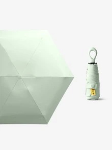 新款胶囊伞，口袋伞，防晒防紫外线，晴雨两用旅行伞，1把，可爱小玩意儿 - 薄荷綠 - 查看 3