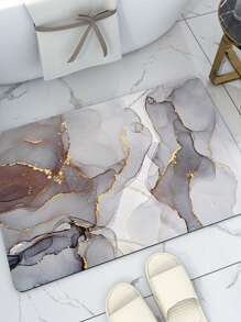Alfombra de baño súper absorbente de tierra de diatomeas, suave y antideslizante para el piso del baño, alfombra de entrada al baño de 40X60 /50x80/ 60X90cm, 1 pieza, decoración del hogar, alfombra de baño, alfombra de piso, alfombra de puerta, decoración de otoño, accesorios de baño, de vuelta a la escuela