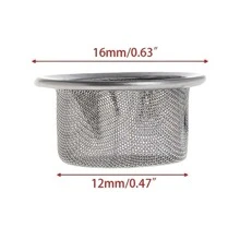 10入組不銹鋼16MM水晶帽子-完美適用於抽煙& - 銀色 - 查看 5