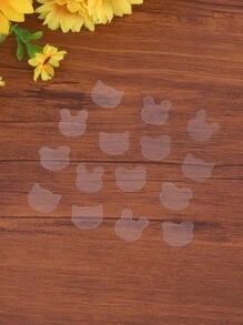 1pc Creative DIY Silicone Mold For Panda, Cat, Rabbit Shape Pen, Slim Sheet Etc. - White - View 1