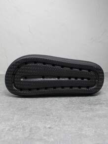 2023 年新款夏季黄色百搭户外防滑耐用减震女士凉鞋，时尚搭扣设计，轻便舒适家居拖鞋，尺码 36-41 - 黑色 - 查看 6